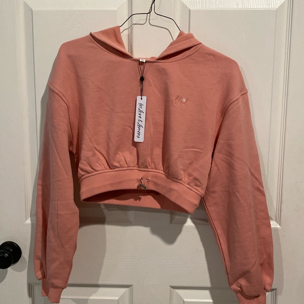 SOLD NWT For Love And Lemons Cropped Hoodie